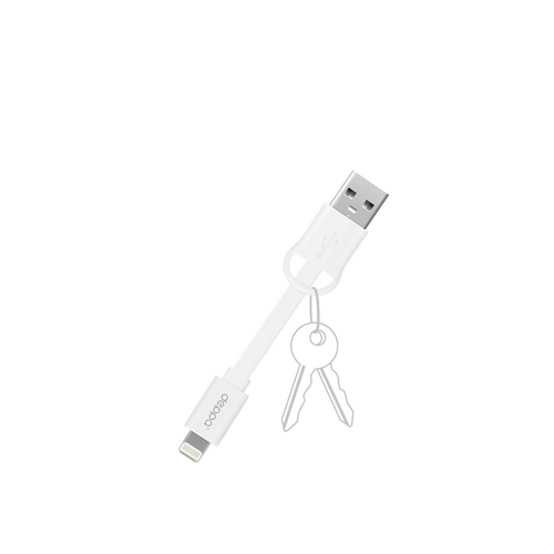 Keychain Sync and Charge USB data cable with 8-pin connector for Apple, MFI