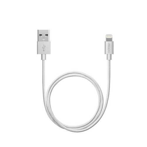 Alum Sync and Charge USB data cable with 8-pin connector for Apple, MFI